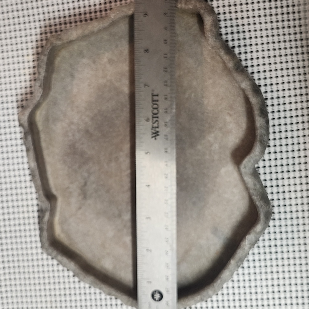 Gray Textured Stone Tray - Picture 2 of 3